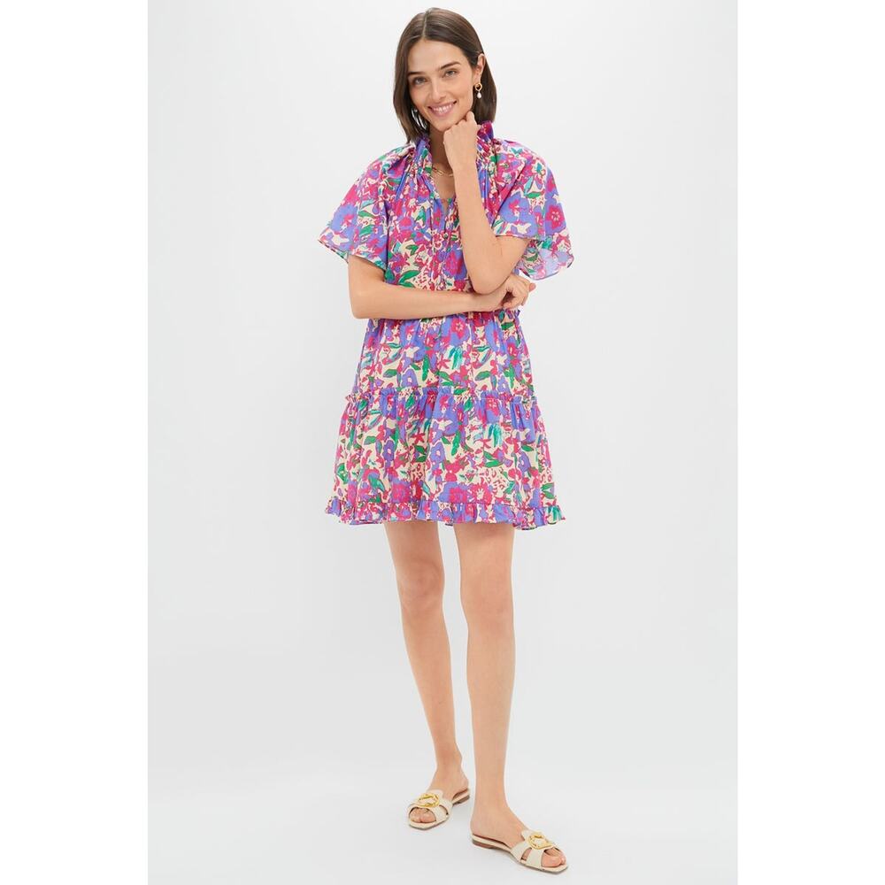 HYACINTH HOUSE Magenta Multi Floral Thea Mini Dress Size XL NWT - Picture 7 of 8